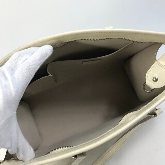 LOUIS VUITTON Epi Madeleine GM Tote Bag Shoulder Bag Epi Leather White - Picture 6 of 16
